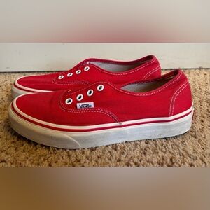 Vans Unisex Lo Pro Skate Sneakers, Red, Men’s 6 or Women’s 7.5